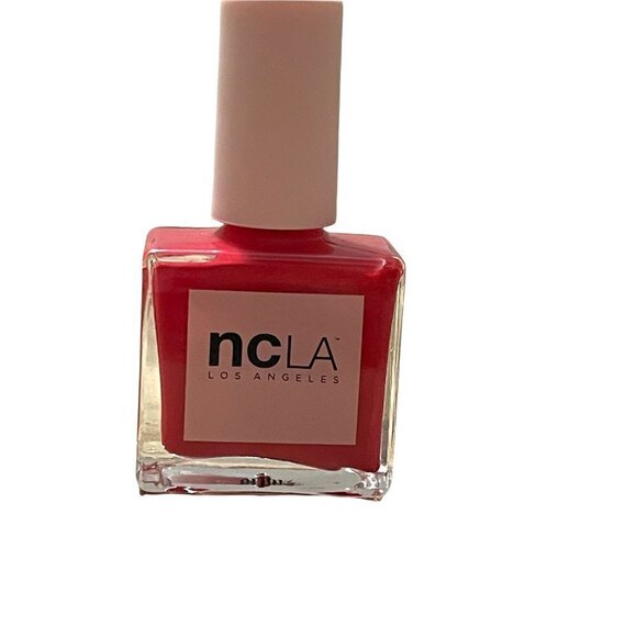 NCLA Beauty Los Angeles New Call My Agent Vibrant Bright Red Cream Nail Polish - Picture 2 of 5